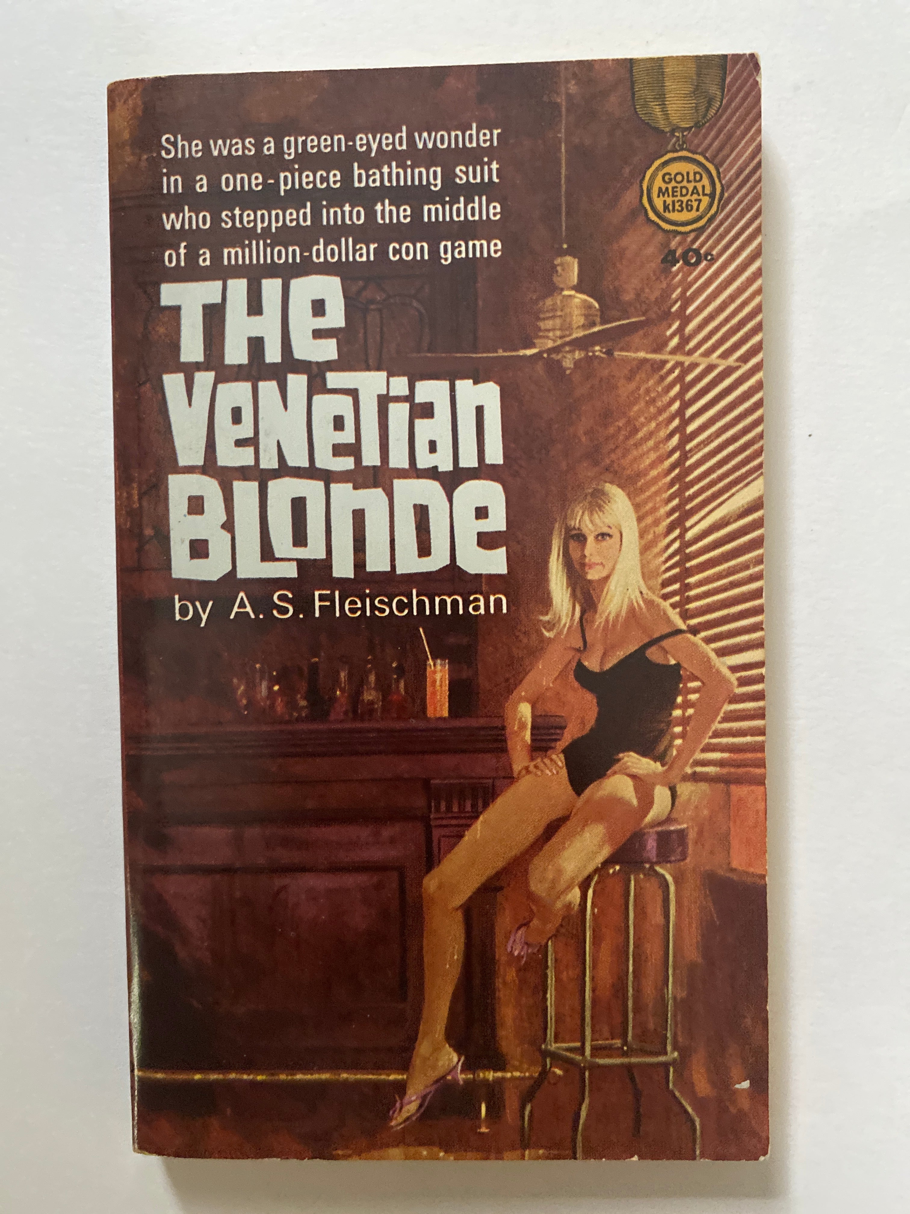 The Venetian Blonde by A.S. Fleischman, RARE Vintage Paperback